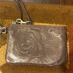 Coach Leather Wristlet